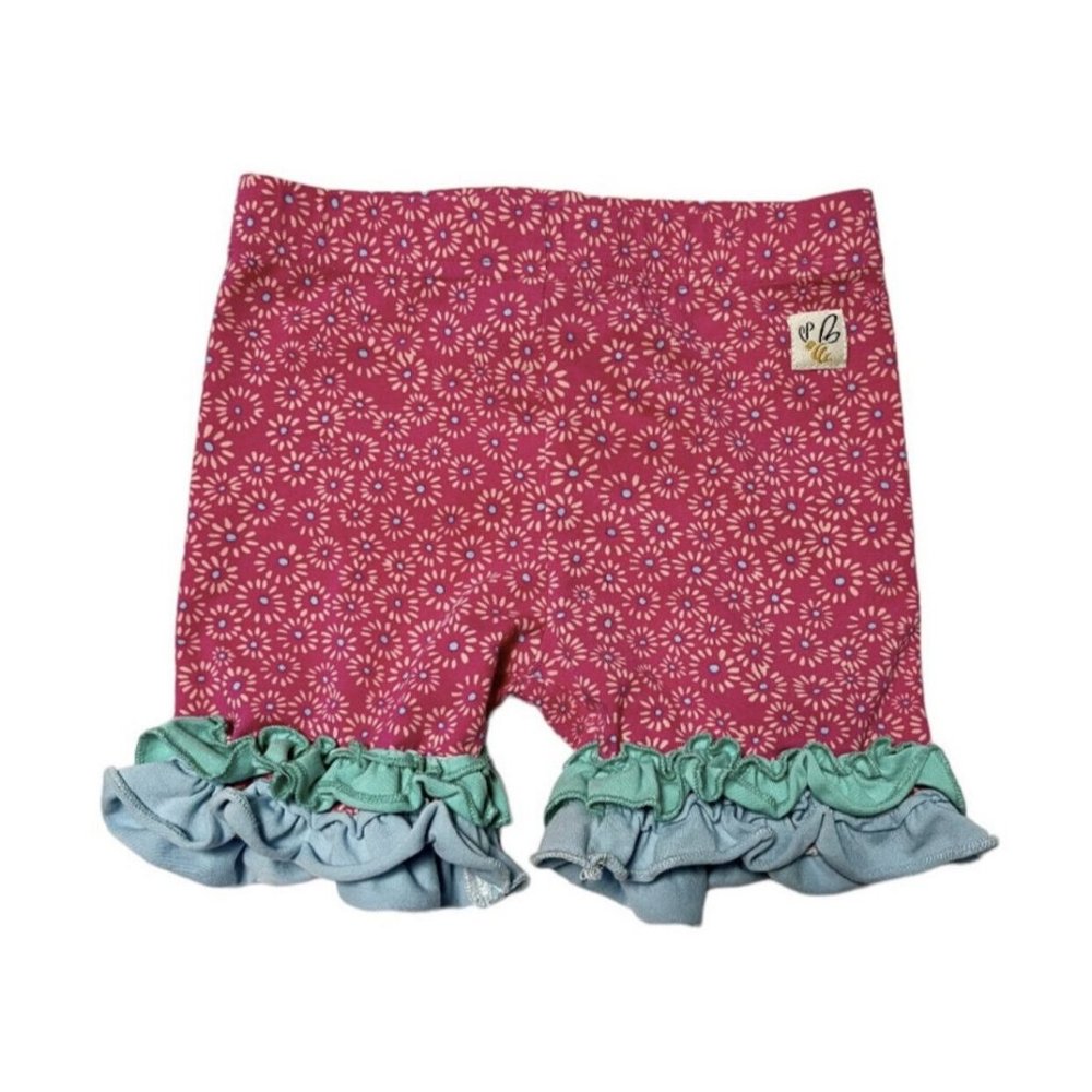 Wildflowers Patterned Ruffle Shorties Size 2